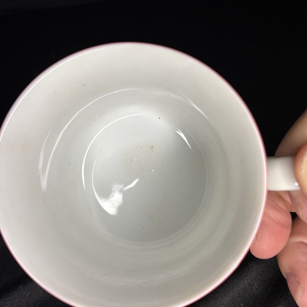 Kopin Christmas Pleasure Scalloped Red Trim Cup X1 - Picture 4 of 4